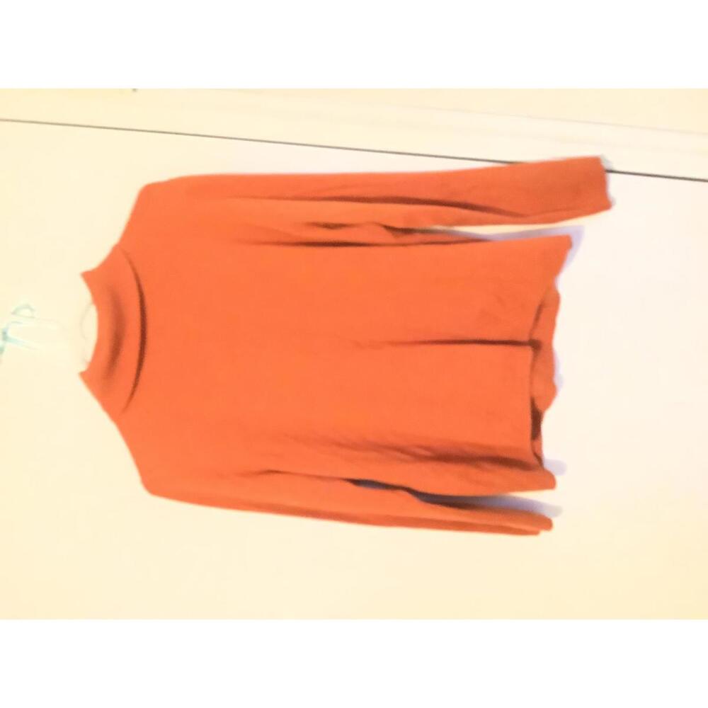 Chico's Women's Size 2 Rust Orange Ribbed Sweater - Picture 6 of 9